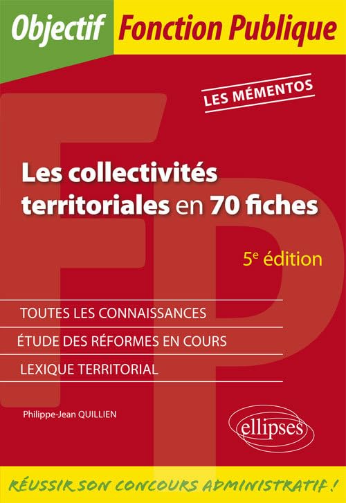 Les collectivités territoriales en 70 fiches - 5e édition 9782340024380
