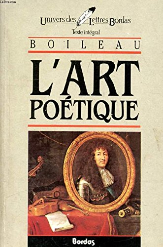 BOILEAU/ULB ART POETIQUE (Ancienne Edition) 9782040160098