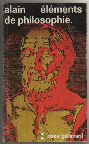 Elements de philosophie 9782070350131