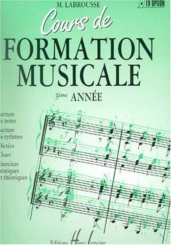 Cours de formation musicale - 3 ème année 9790230961325