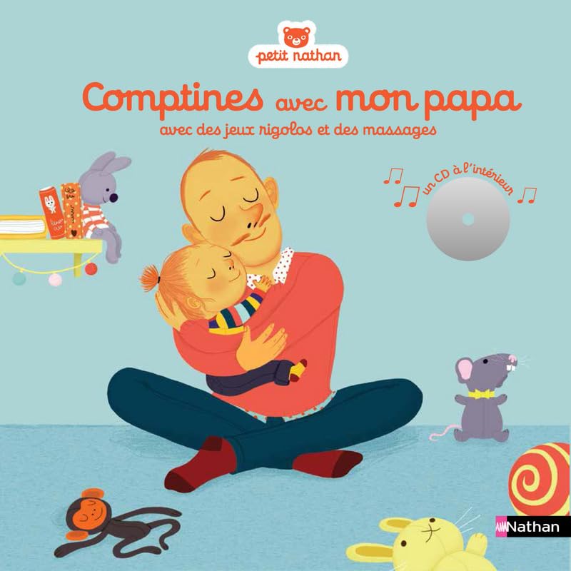 Comptines avec mon papa - Livre CD - Dès 6 mois 9782092571842