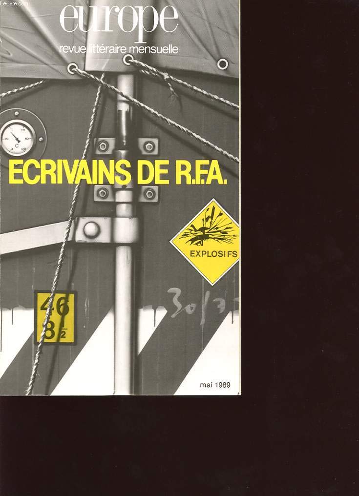 Europe écrivains de RFA 9782209061310