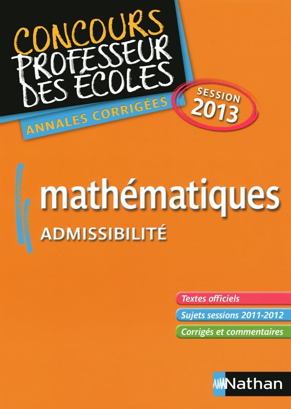 MATHEMATIQUES ADMISSIBILITE 13 9782091223896