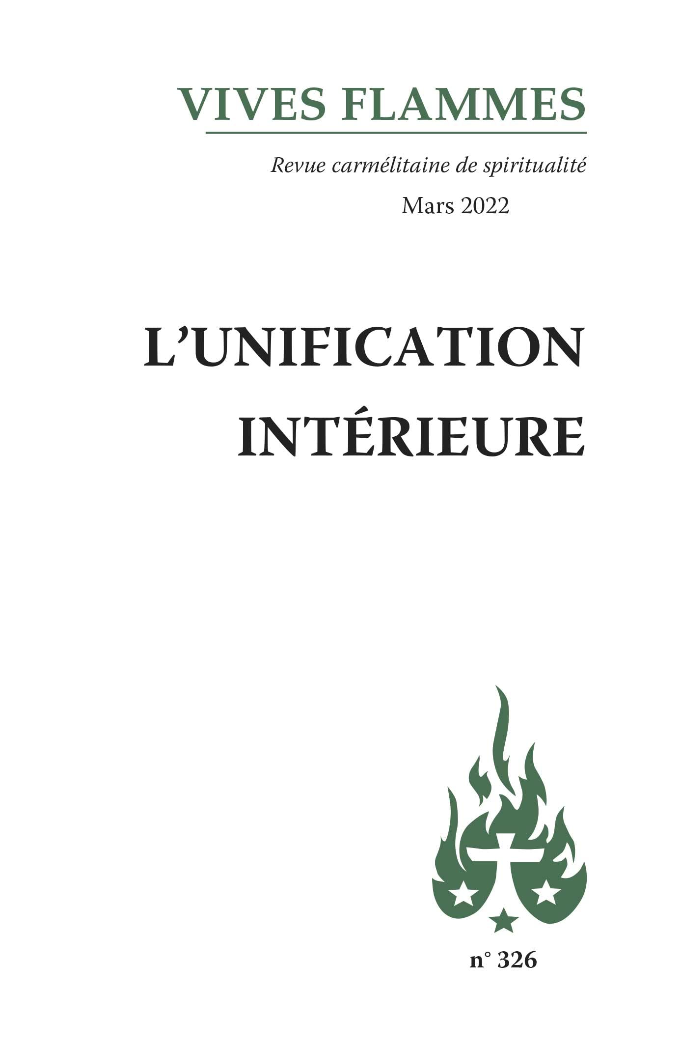 L'unification intérieure - Vives flammes n°326 9782847137880