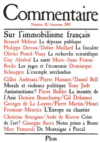 Revue Commentaire N111 Automne 2005 9782259202053