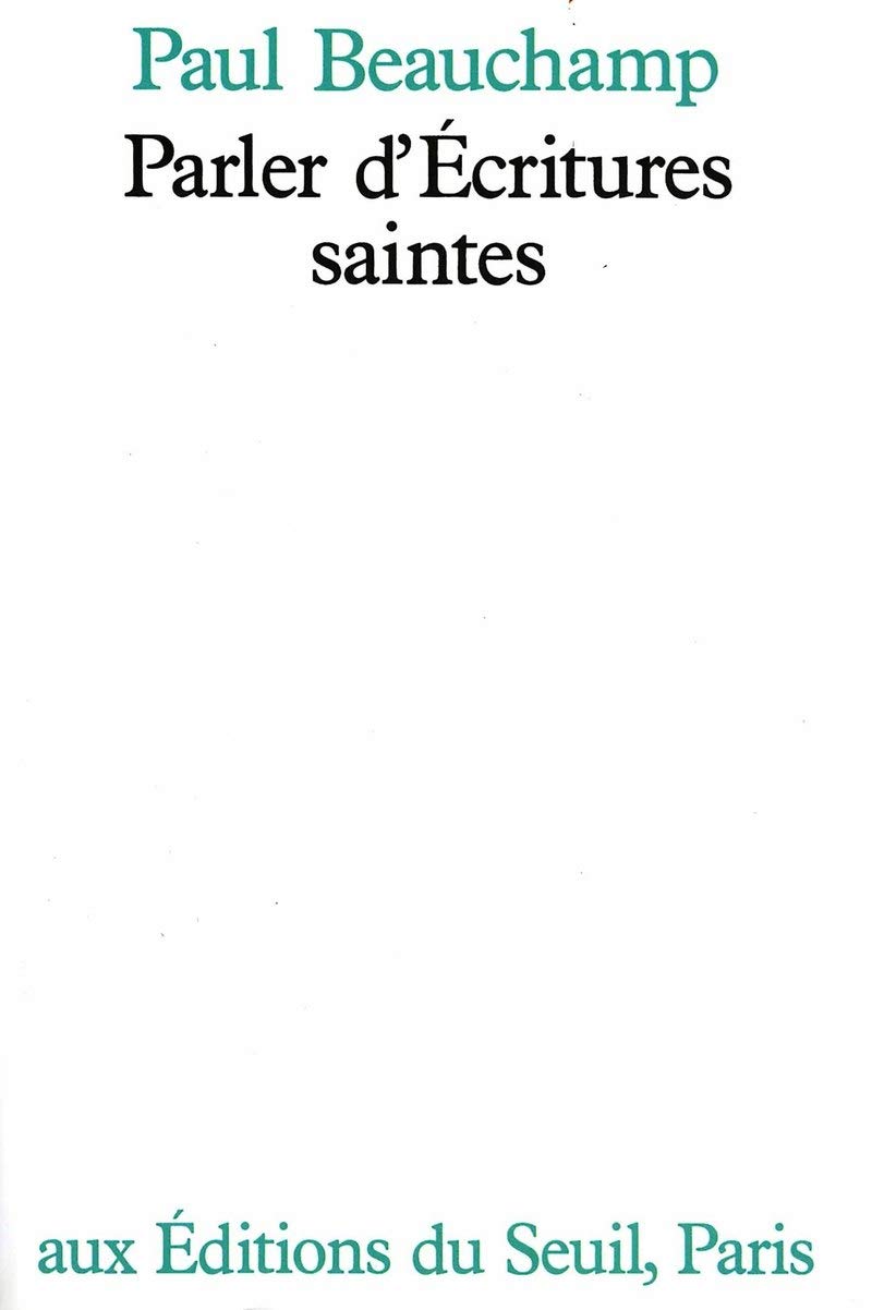 Parler d'Ecritures saintes 9782020098175