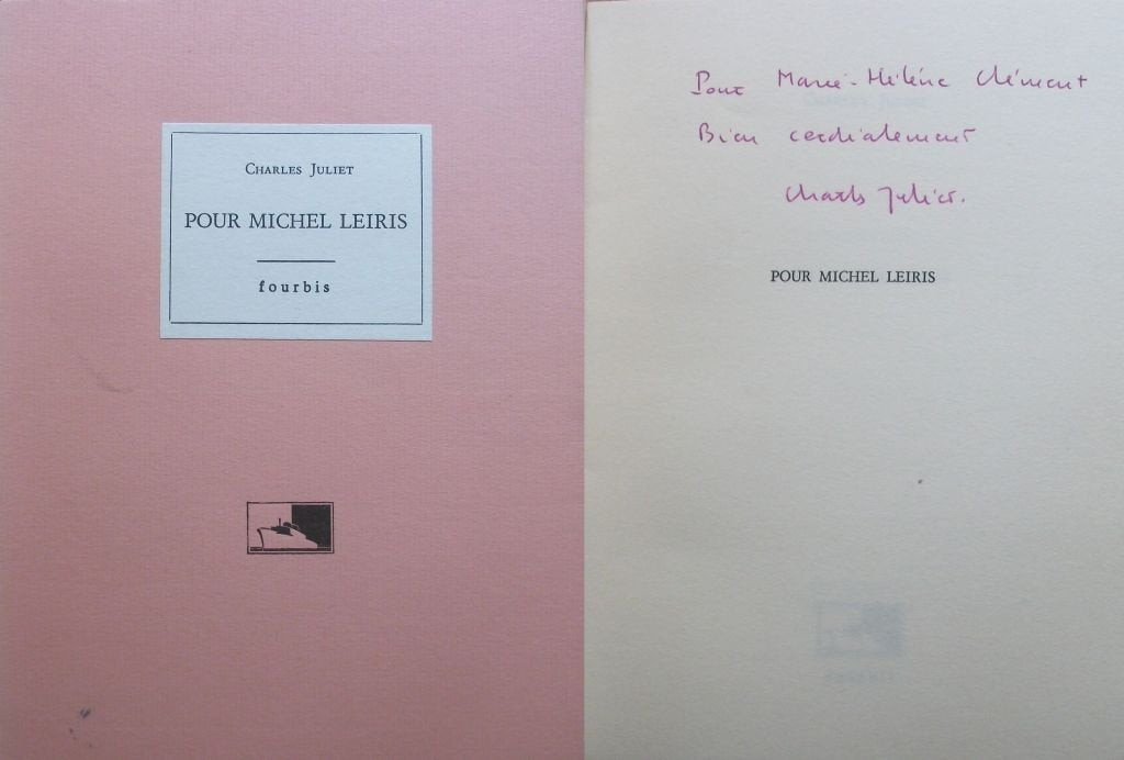 Charles Juliet : Pour Michel Leiris 9782907374064