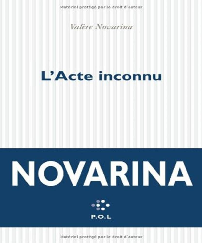 L'Acte inconnu 9782846821940