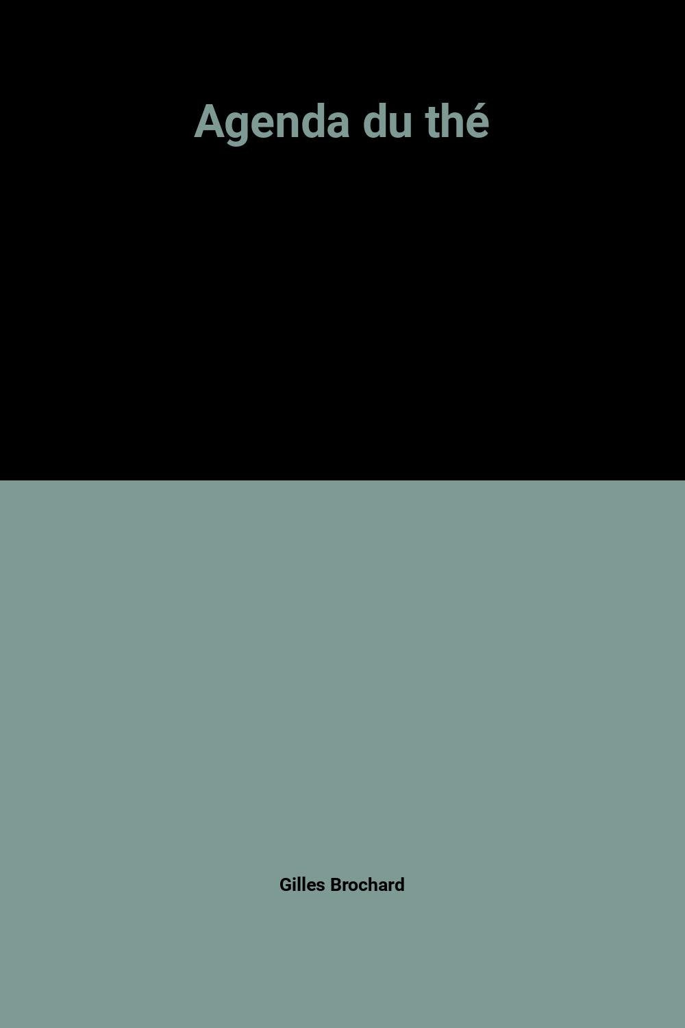 Agenda du thé 9782851087645