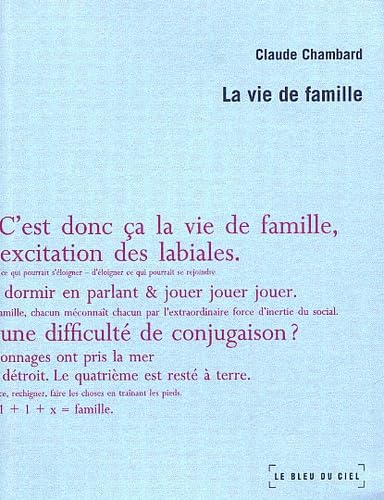 La vie de famille 9782951161559