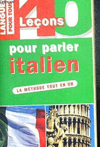 40 leçons pour parler italien 9782266076135