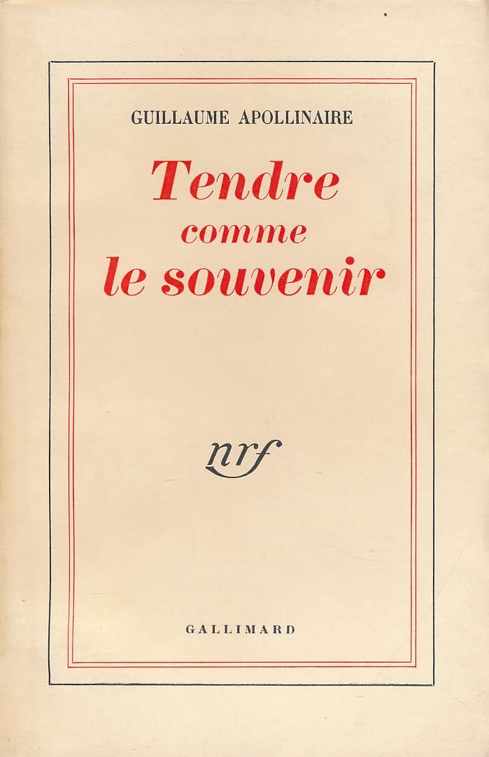 TENDRE COMME LE SOUVENIR 9782070202089