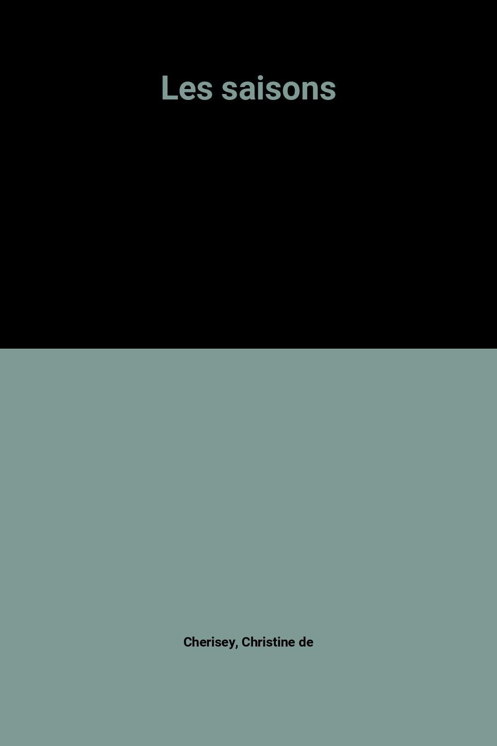 Les saisons 9782719213964