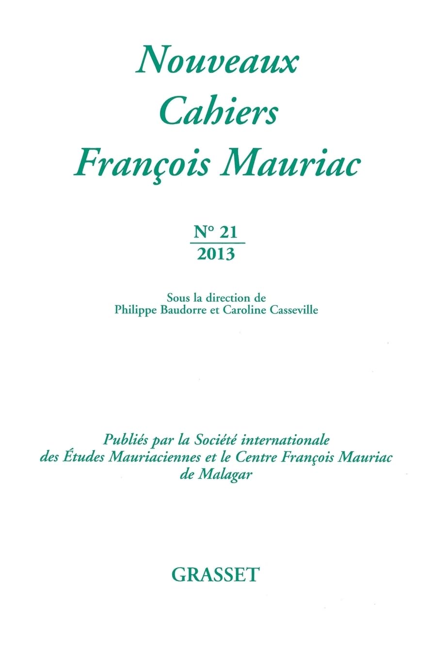 Nouveau cahiers François Mauriac n°21 9782246850953