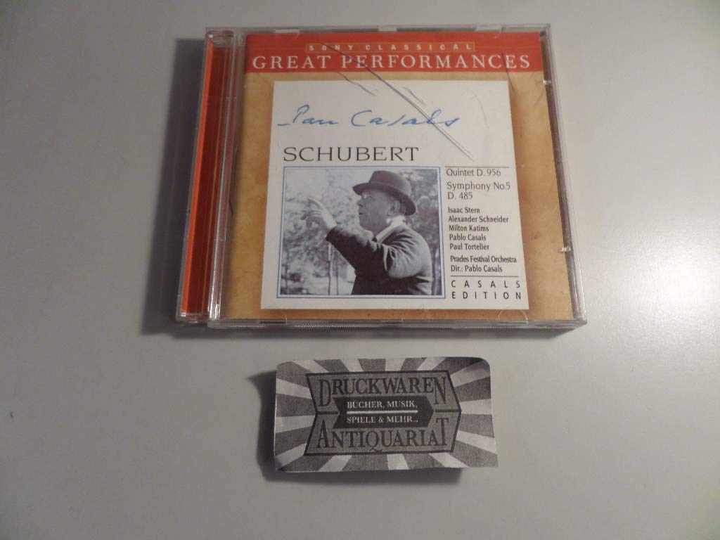 Schubert : Quintette D956 - Symphonie n° 5 D.485 0828767875927