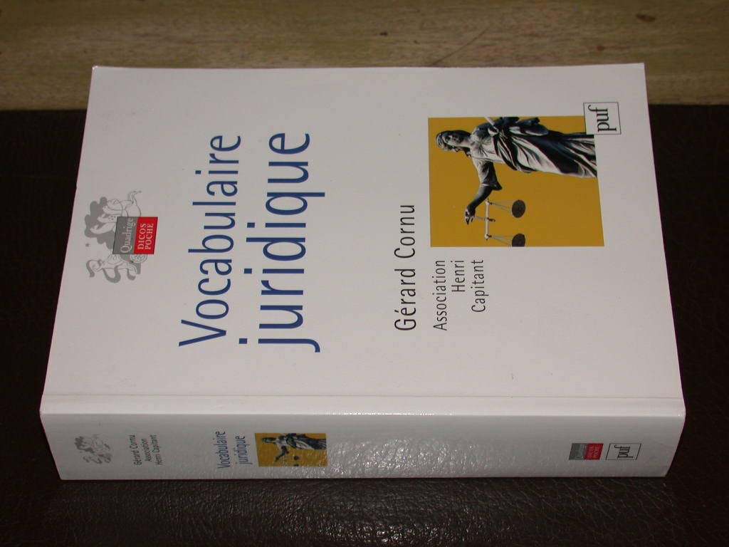 Vocabulaire juridique 9782130559863