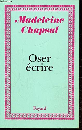 Oser écrire 9782213029719