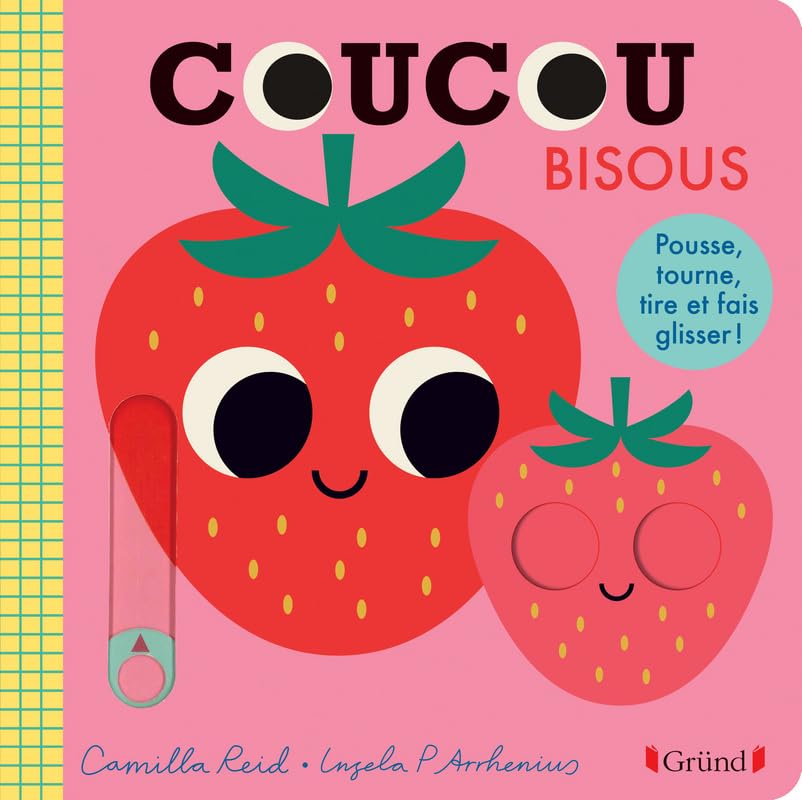 Coucou Bisous – Livre animé tout-carton avec des volets et tirettes – Bébé dès 1 an 9782324029707