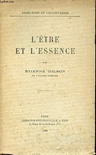 L'etre et l'essence