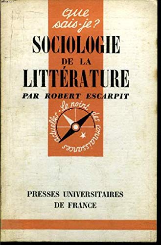 Sociologie de la littérature 9782130391852