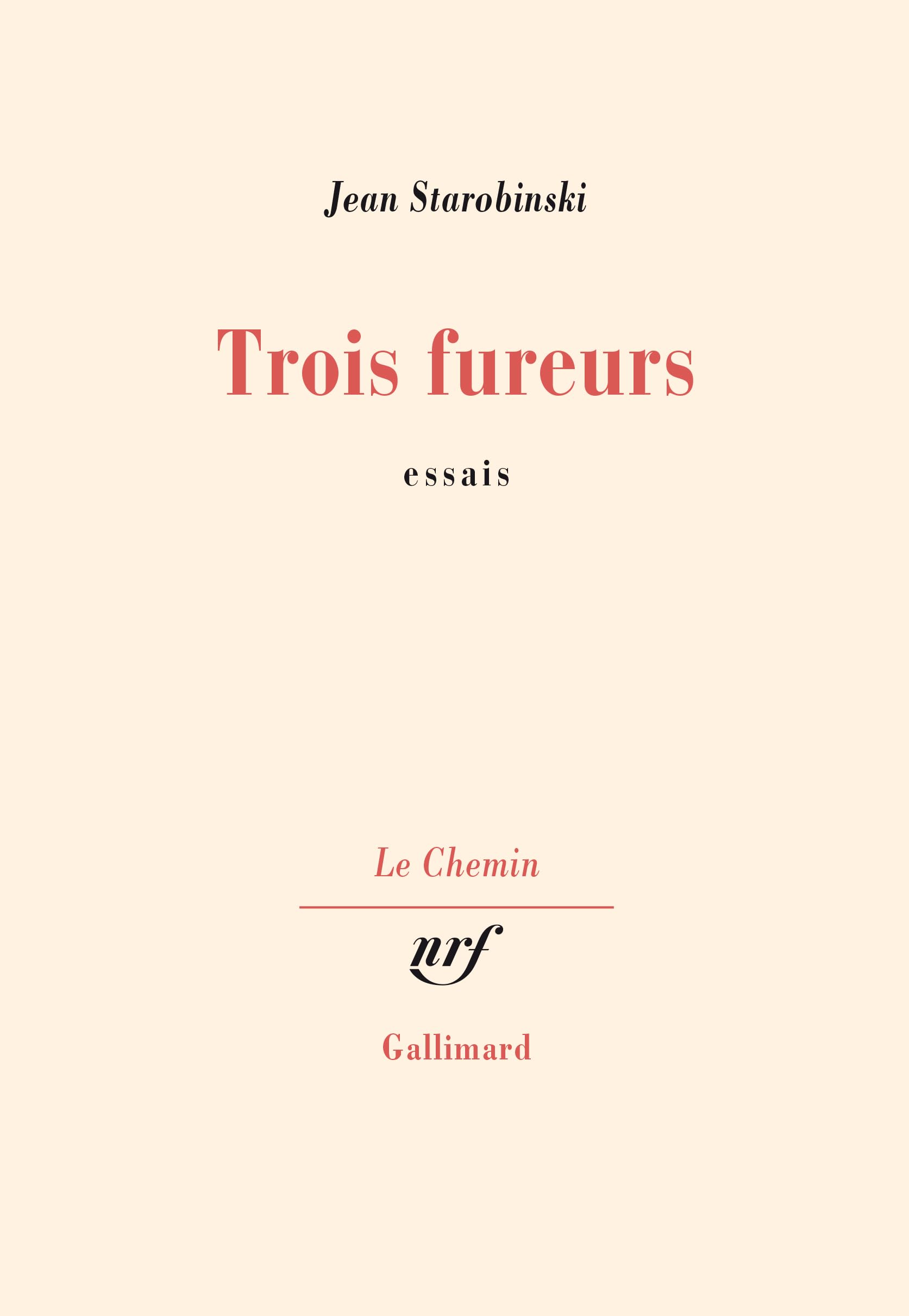 Trois fureurs 9782070290383