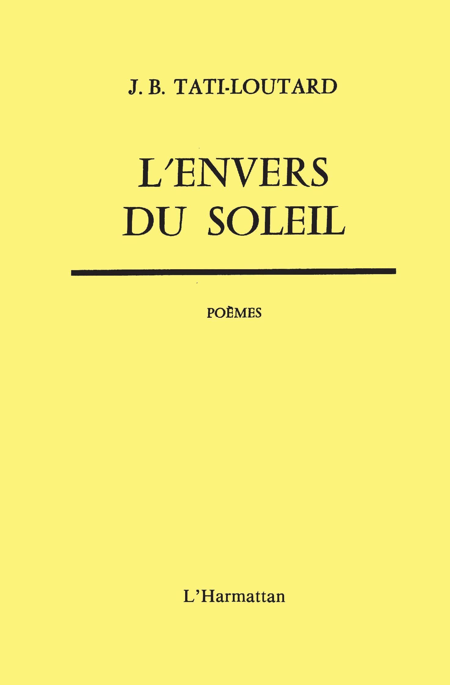 L'envers du soleil 9782858020768