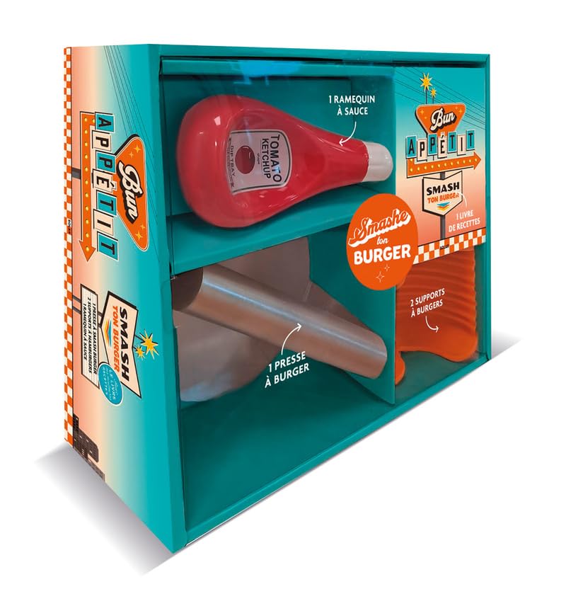 Coffret Bun appétit, smash ton burger 9782263192449