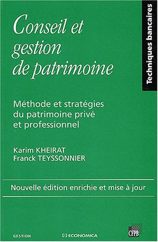 Conseil et gestion du patrimoine 9782717845068