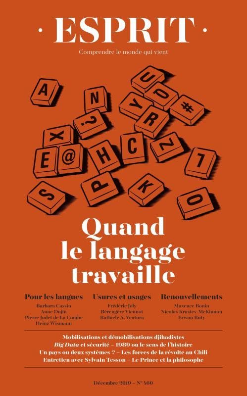 Esprit - Quand le langage travaille: Décembre 2019 9782372341141