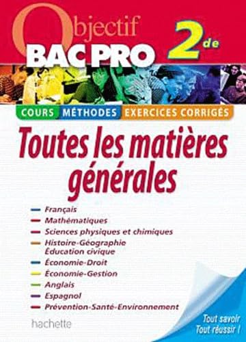 Toutes les matières générales 2e 9782011809346