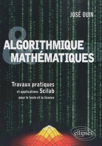 Algorithmique et Mathématiques - Travaux pratiques et applications Scilab pour le Lycée et la Licence 9782729854393