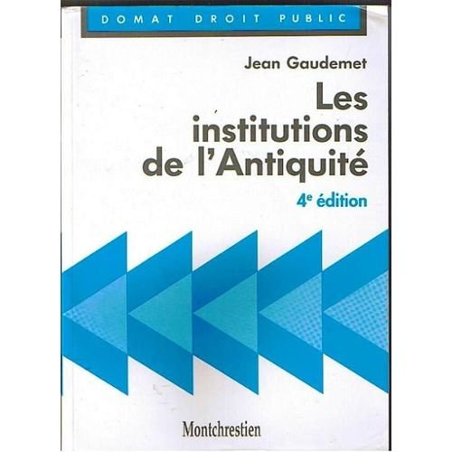 Les institutions de l'Antiquité 9782707606143
