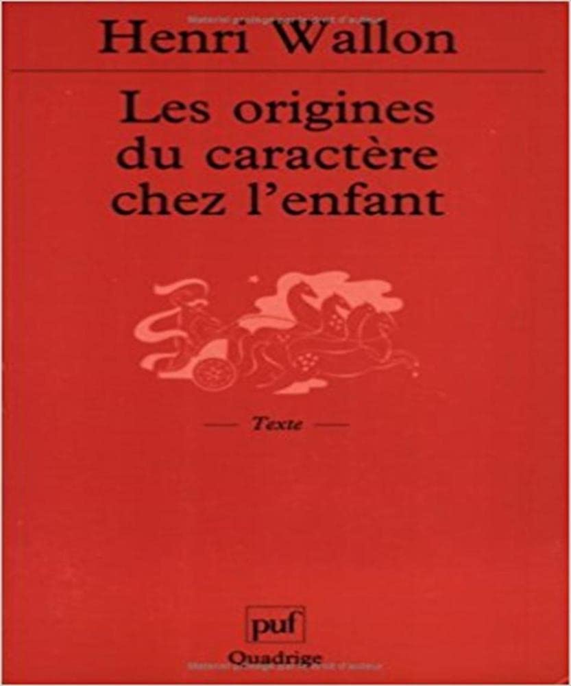 Les Origines du caractère chez l'enfant 9782130528173