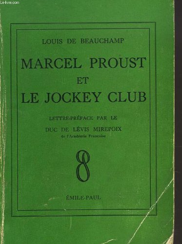 Marcel proust et le jockey club