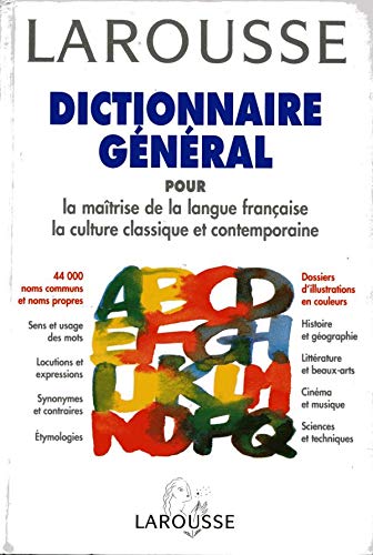 Larousse Dictionnaire General 9782033203009