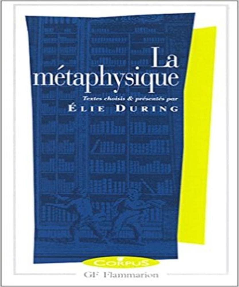 La métaphysique 9782080730374