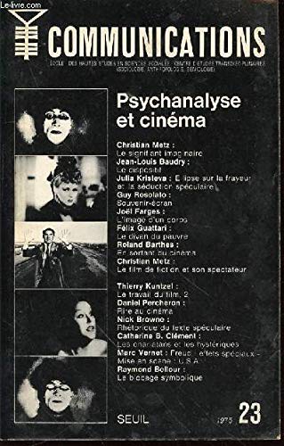 Broché - Communications n°23 - psychanalyse et cinéma