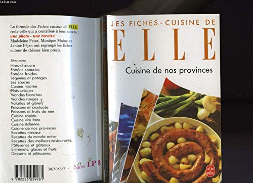 Les fiches-cuisine de "Elle": Les fiches-cuisine de "Elle" 9782253059981