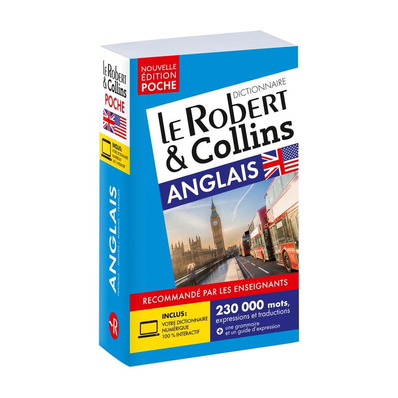 Dictionnaire Le Robert & Collins Poche Anglais et sa version numérique à télécharger PC 9782321014867