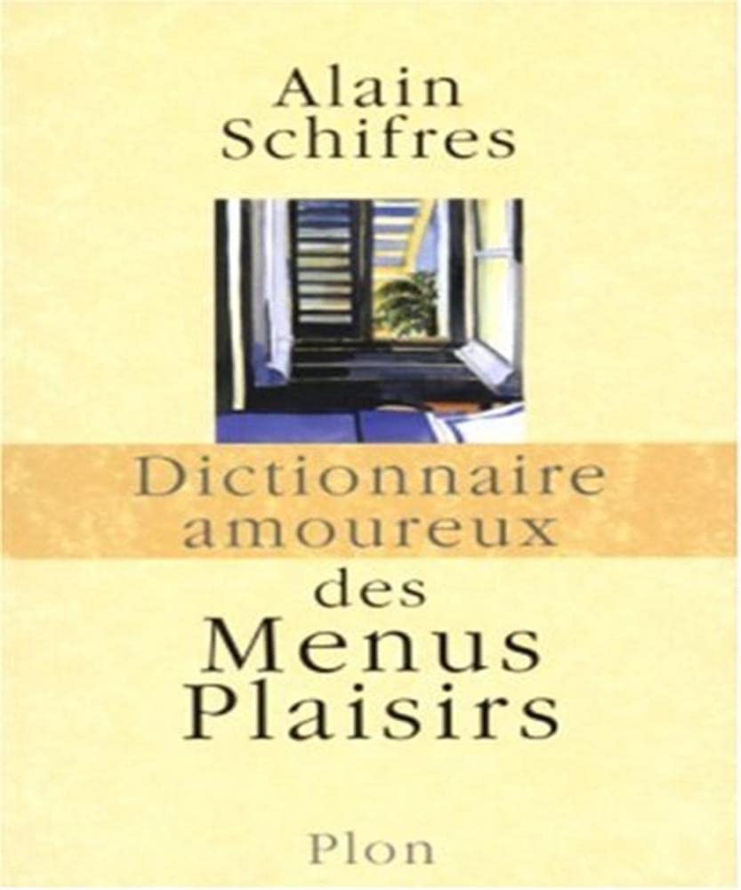 DICT AMOUREUX DES MENUS PLAISI 9782259196987