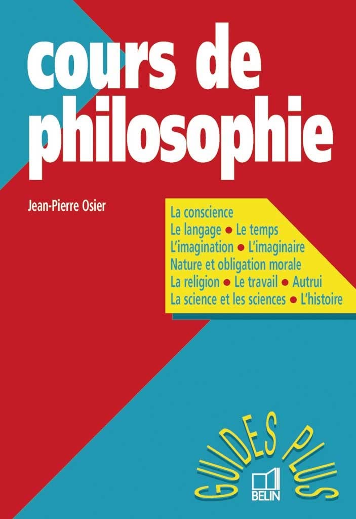 Cours de philosophie 9782701106168