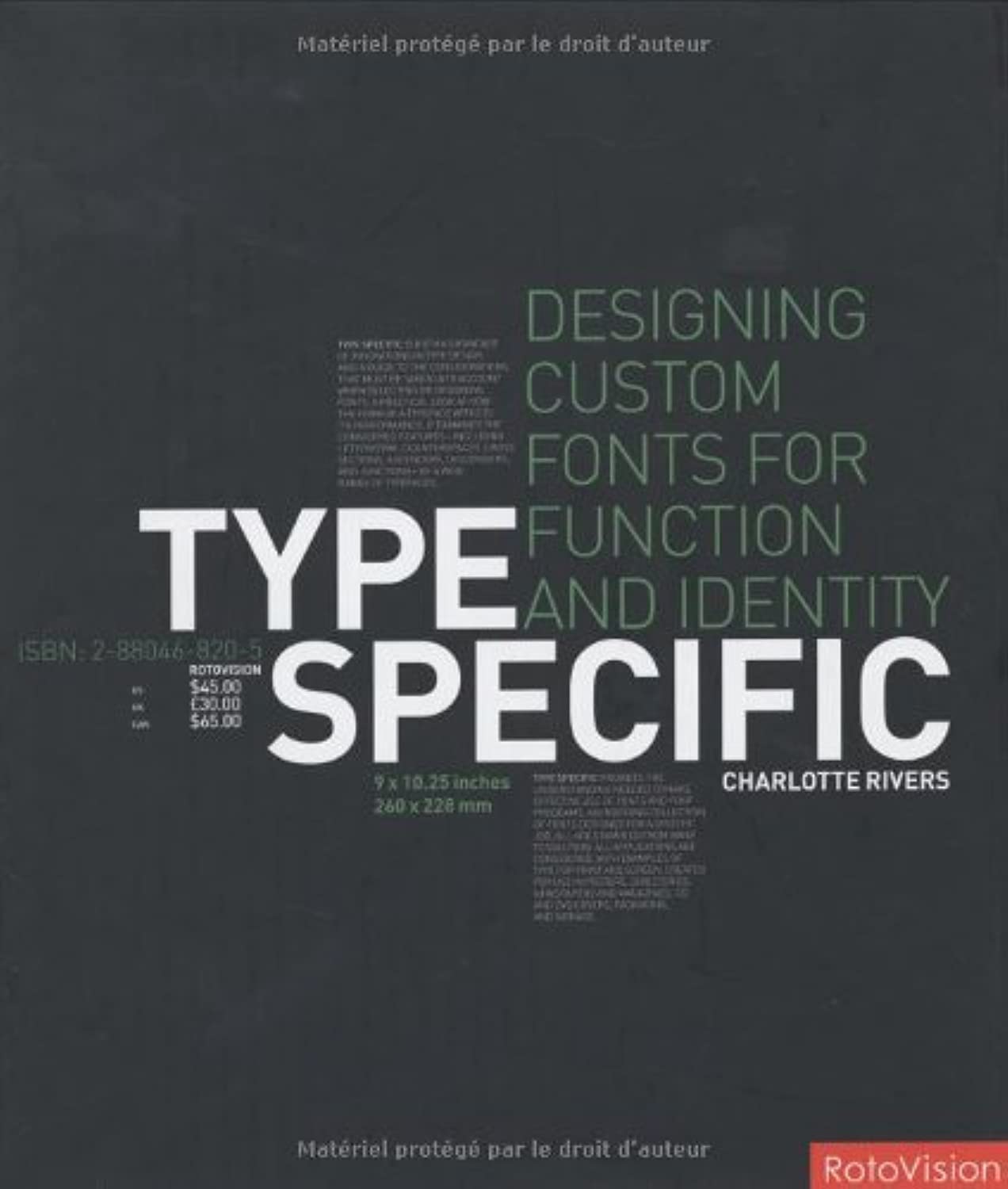 Type Specific /anglais 9782880468200