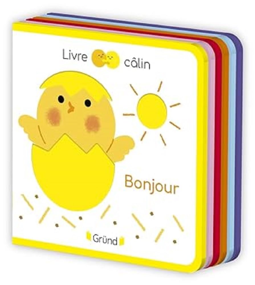 Bonjour – Livre tout-carton avec de la feutrine à toucher – À partir de 6 mois 9782324034862