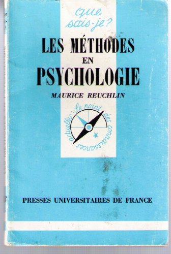 Les méthodes en psychologie 9782130447221