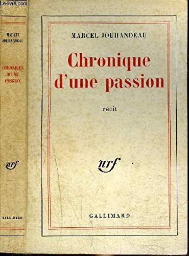 Chronique d'une passion 9782070234592