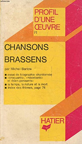 Chansons de Georges Brassens : Analyse thématique 9782218051135