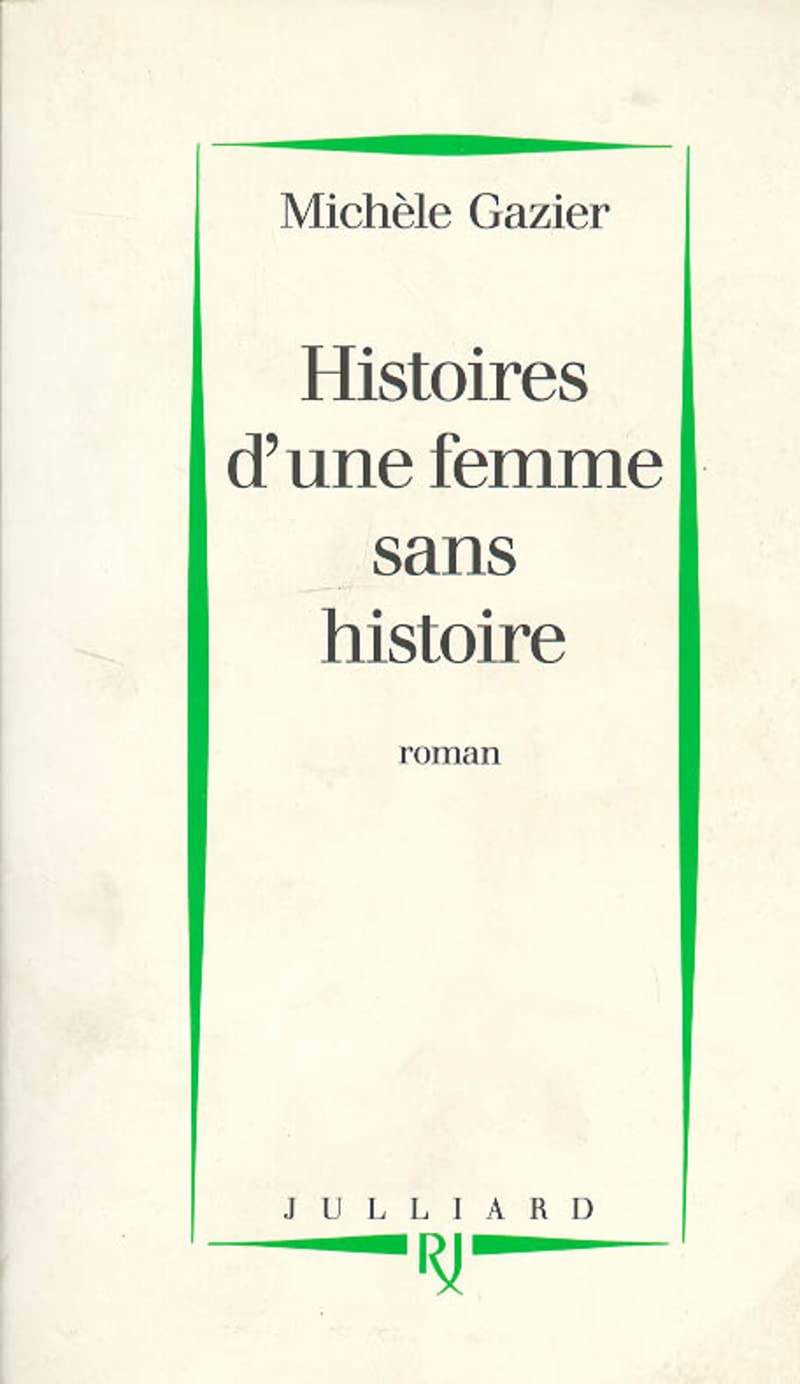 Histoires d'une femme sans histoire 9782260000136