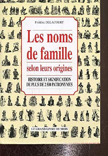 Les noms de famille selon leur origines Histoire et signification de plus de 2500 patronymes 9782702831687
