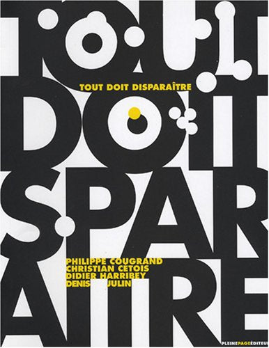 Tout doit disparaître 9782913406698
