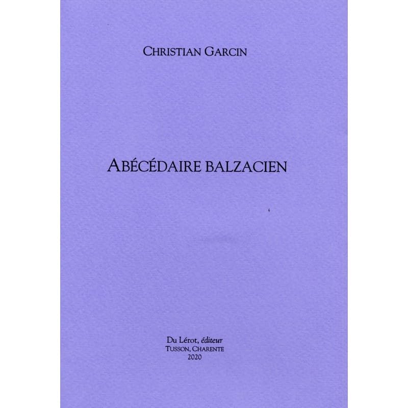 Abécédaire balzacien 9782355481505
